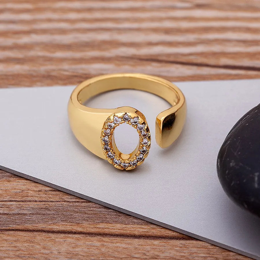 Lumelle Personalized Initial Ring