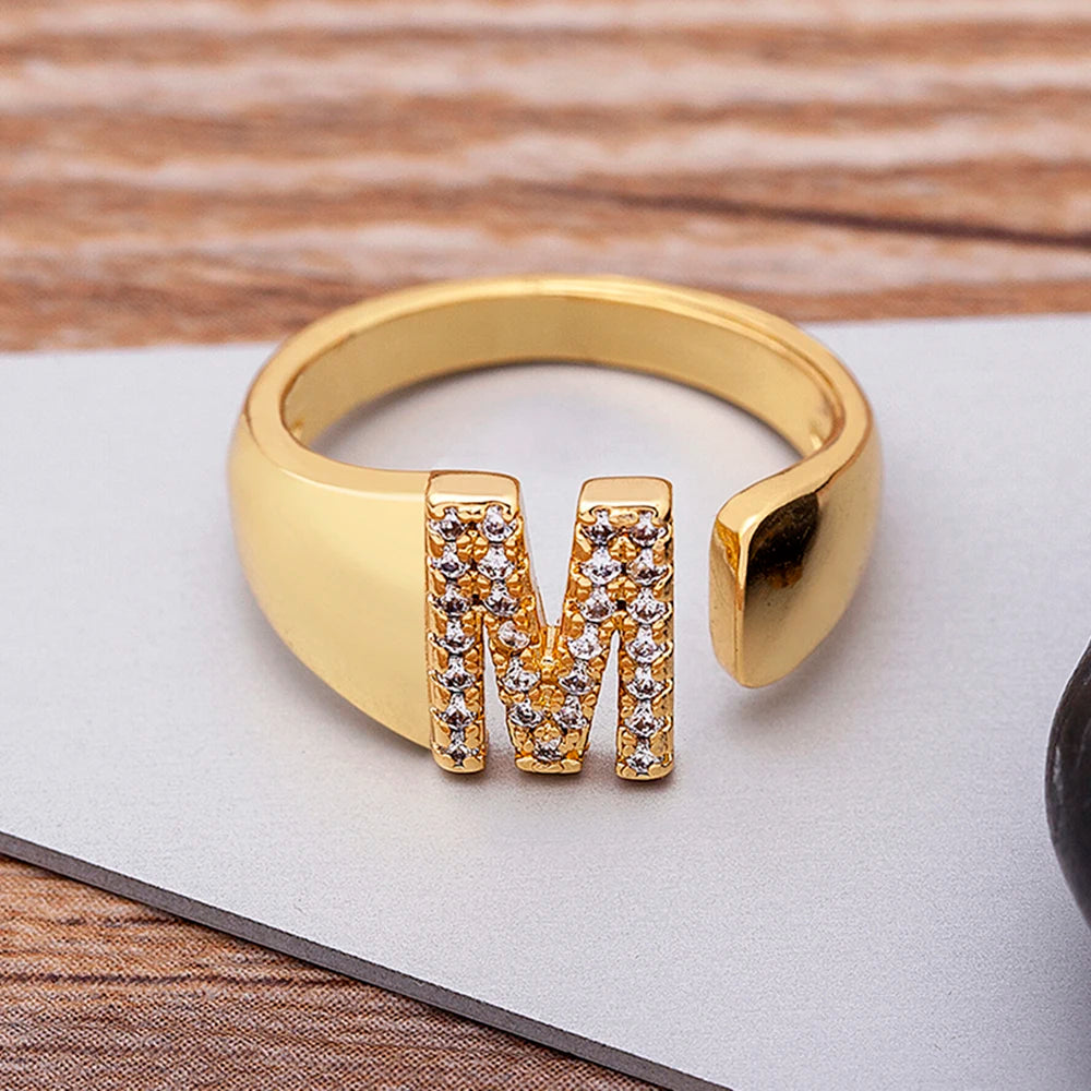 Lumelle Personalized Initial Ring