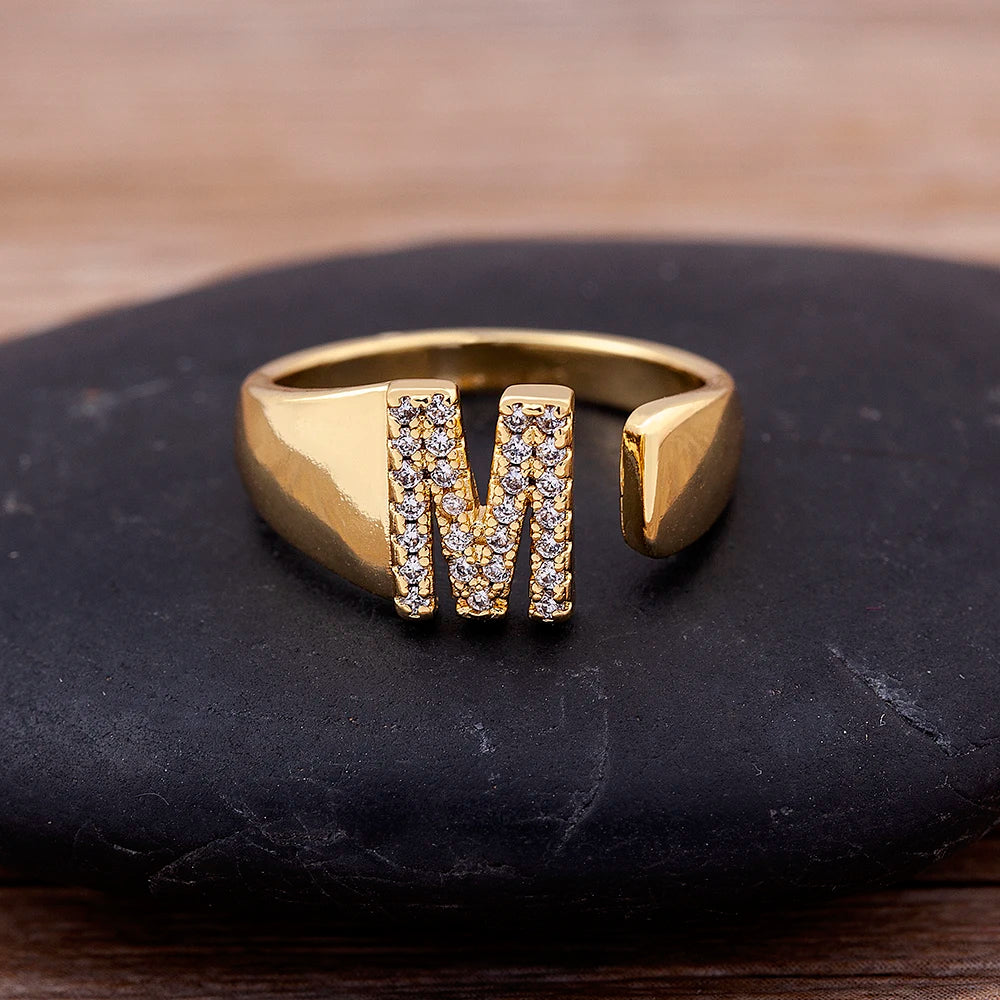 Lumelle Personalized Initial Ring