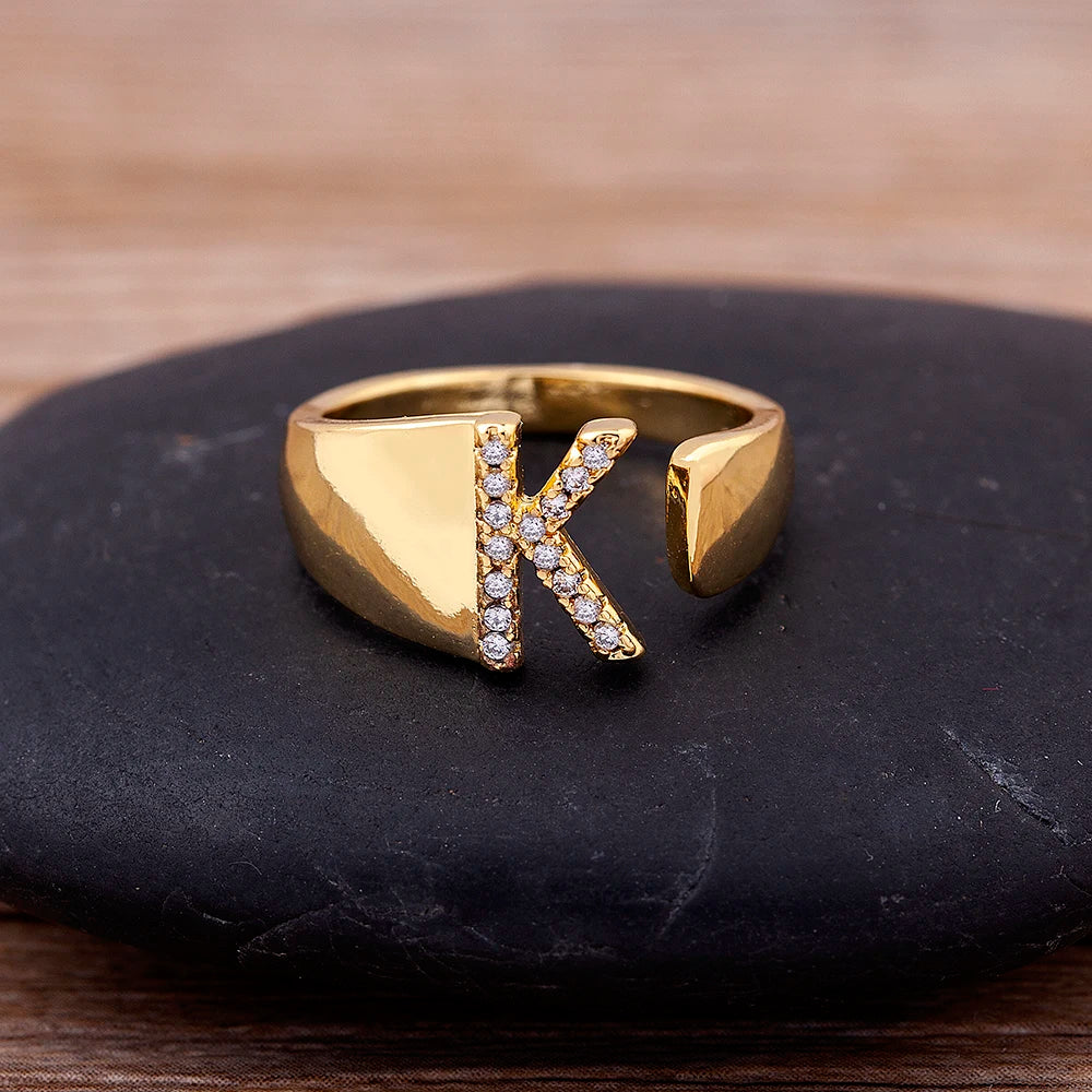 Lumelle Personalized Initial Ring