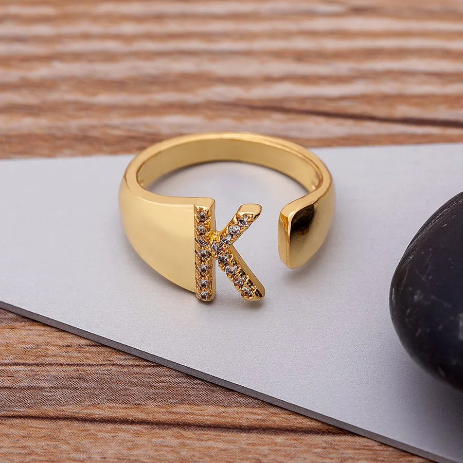 Lumelle Personalized Initial Ring