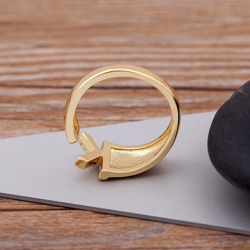 Lumelle Personalized Initial Ring