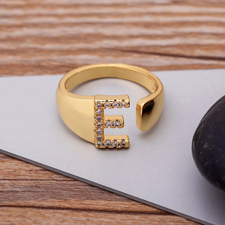 Lumelle Personalized Initial Ring