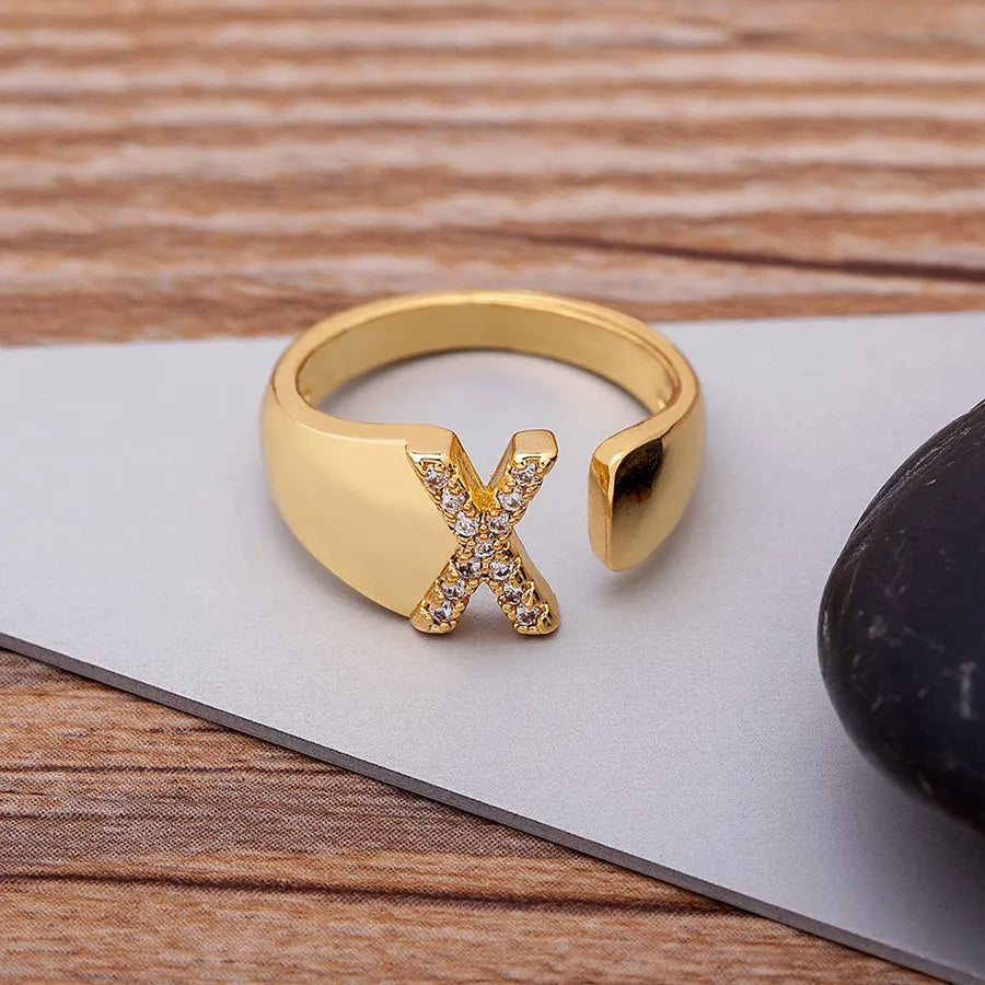 Lumelle Personalized Initial Ring