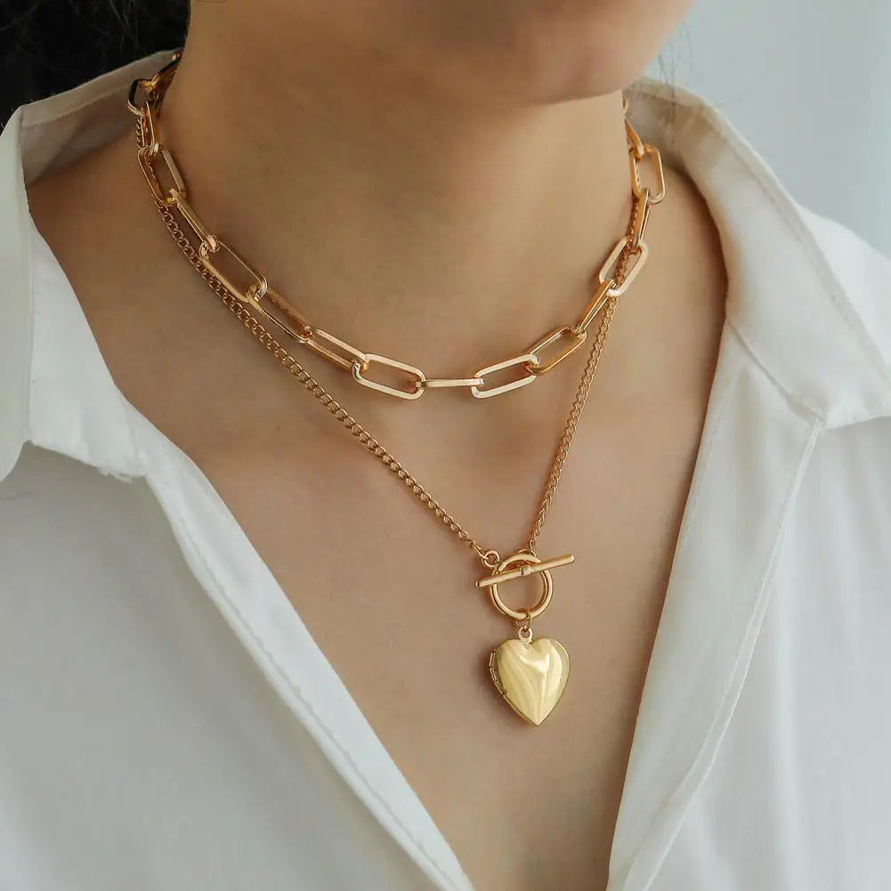 Lumelle Heart Link Necklace