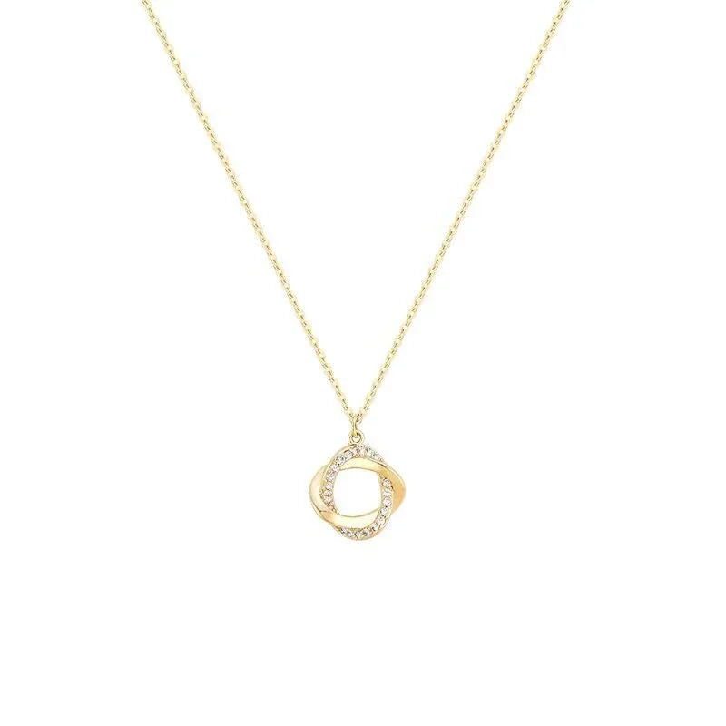 Lumelle Twisted Circle Necklace