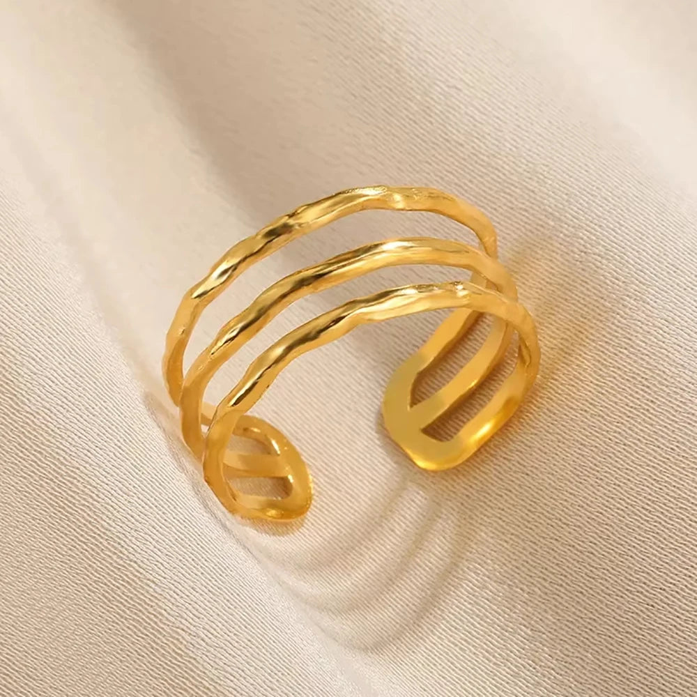 Lumelle Adjustable Gold Rings Collection