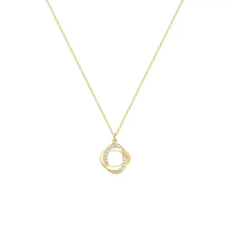 Lumelle Twisted Circle Necklace