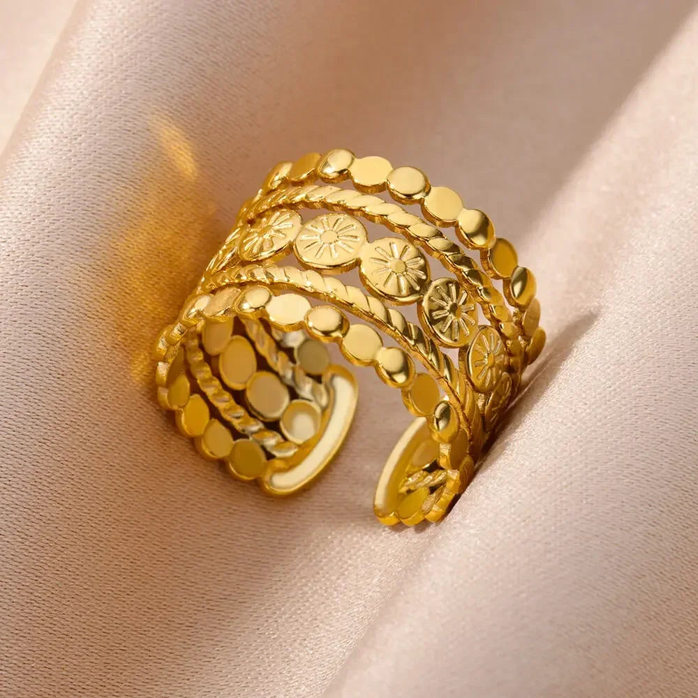 Lumelle Adjustable Gold Rings Collection