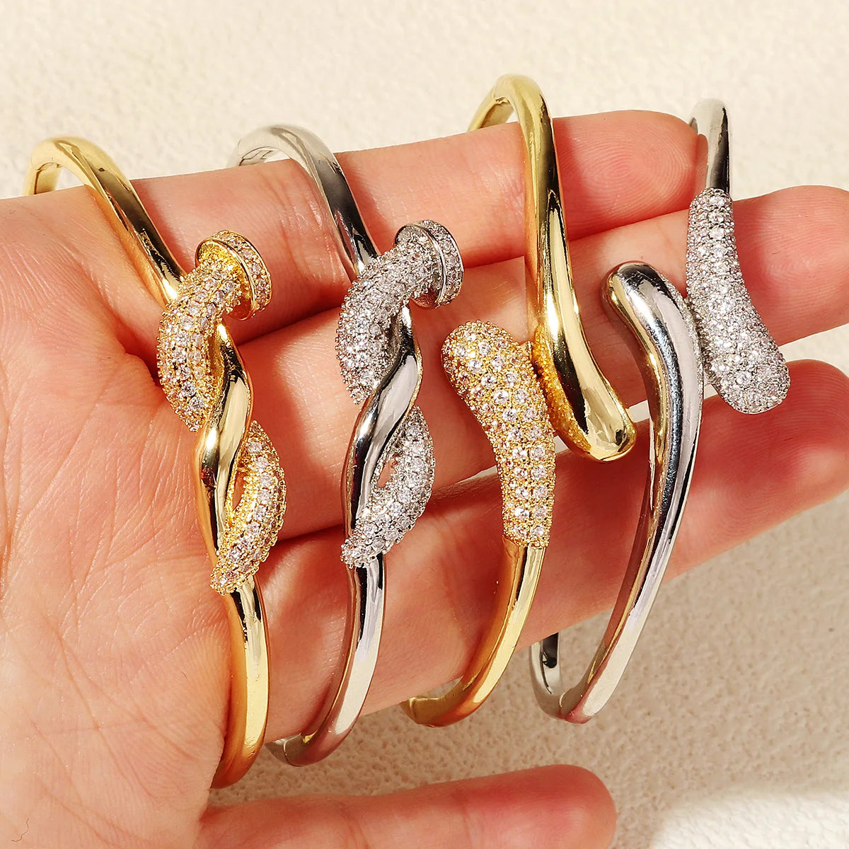 Lumelle Twisted Elegance Bangles