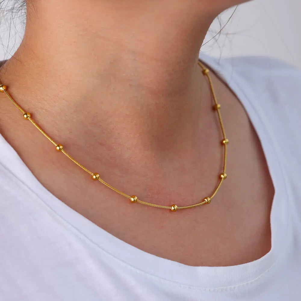 Lumelle Golden Sphere Necklace
