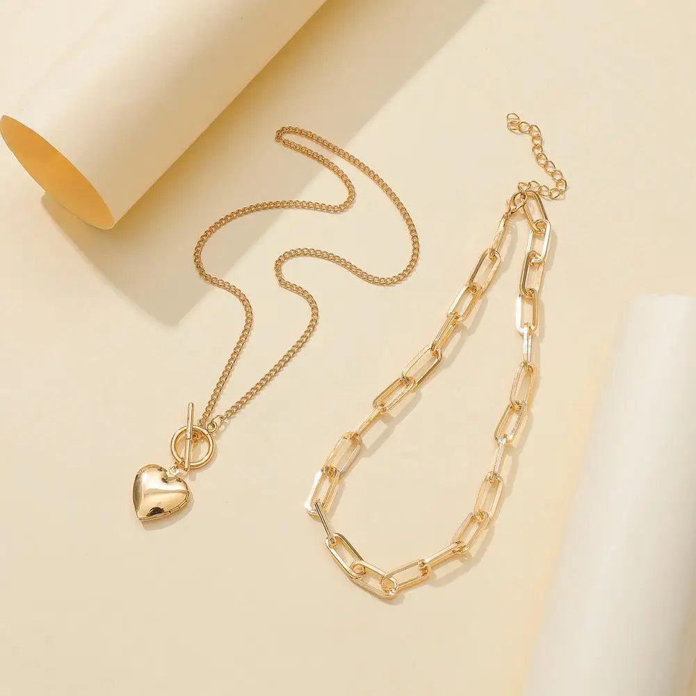 Lumelle Heart Link Necklace