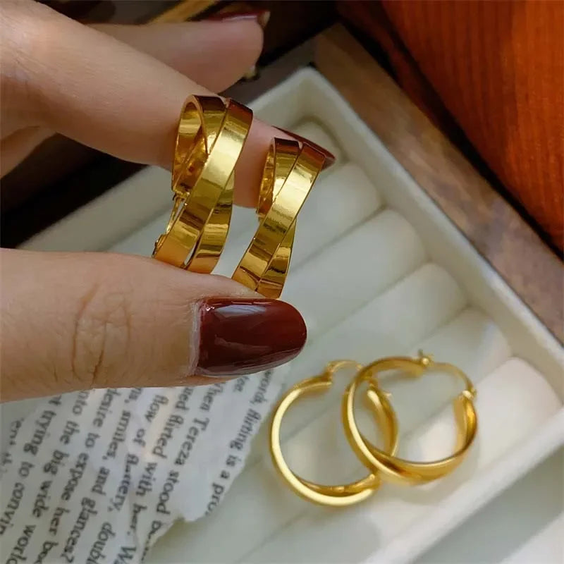 Lumelle Infinity Hoop Earrings